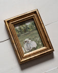 Original Oil Painting Framed - Sheep