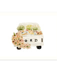 Autumn Ford Truck Watercolour Wall Art Print