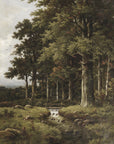 Vintage Landscape Print - Forrest