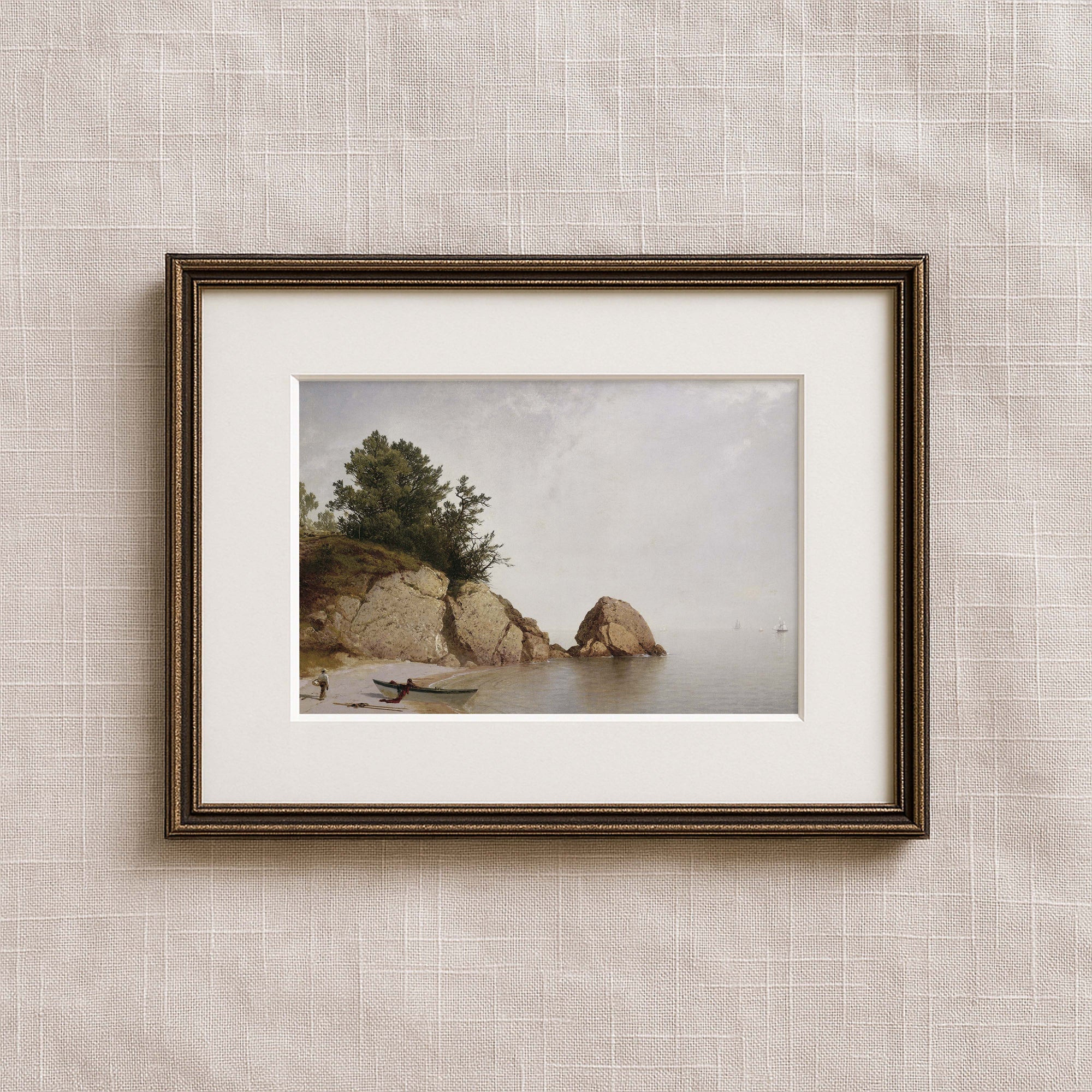 Vintage Seascape Print | On Shore