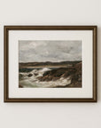 Vintage Seascape Print | Waves at Shore