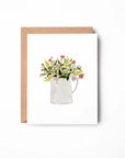 Pink Floral Bouquet Notecard