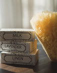 French Bar Soap with Natural Sea Sponge