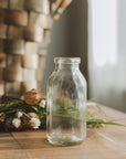 4" Clear Glass Bottle