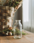 4" Clear Glass Bottle