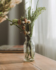 4" Clear Glass Bottle