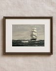 Vintage Seascape Print | At Sea