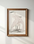 Vintage Bird Print Print | Crane Duo