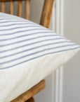 Navy Ticking Stripe Pillow Cover