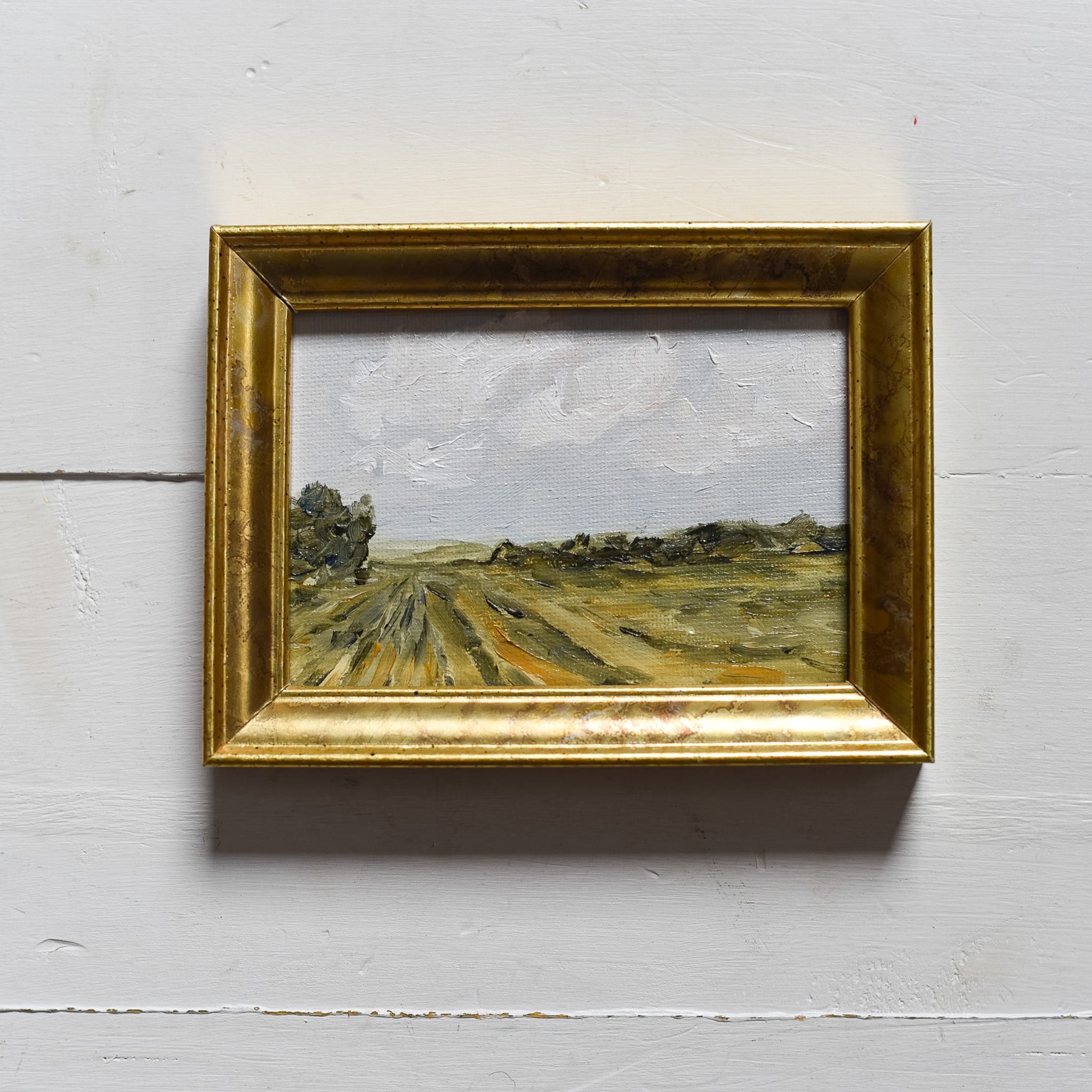 Original Oil Painting Framed - Farm Fields