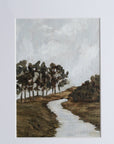 Original Oil Print- Riverscape