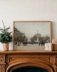 Vintage Winter Landscape Print | Festive Square