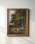 Vintage Landscape Print - Forrest