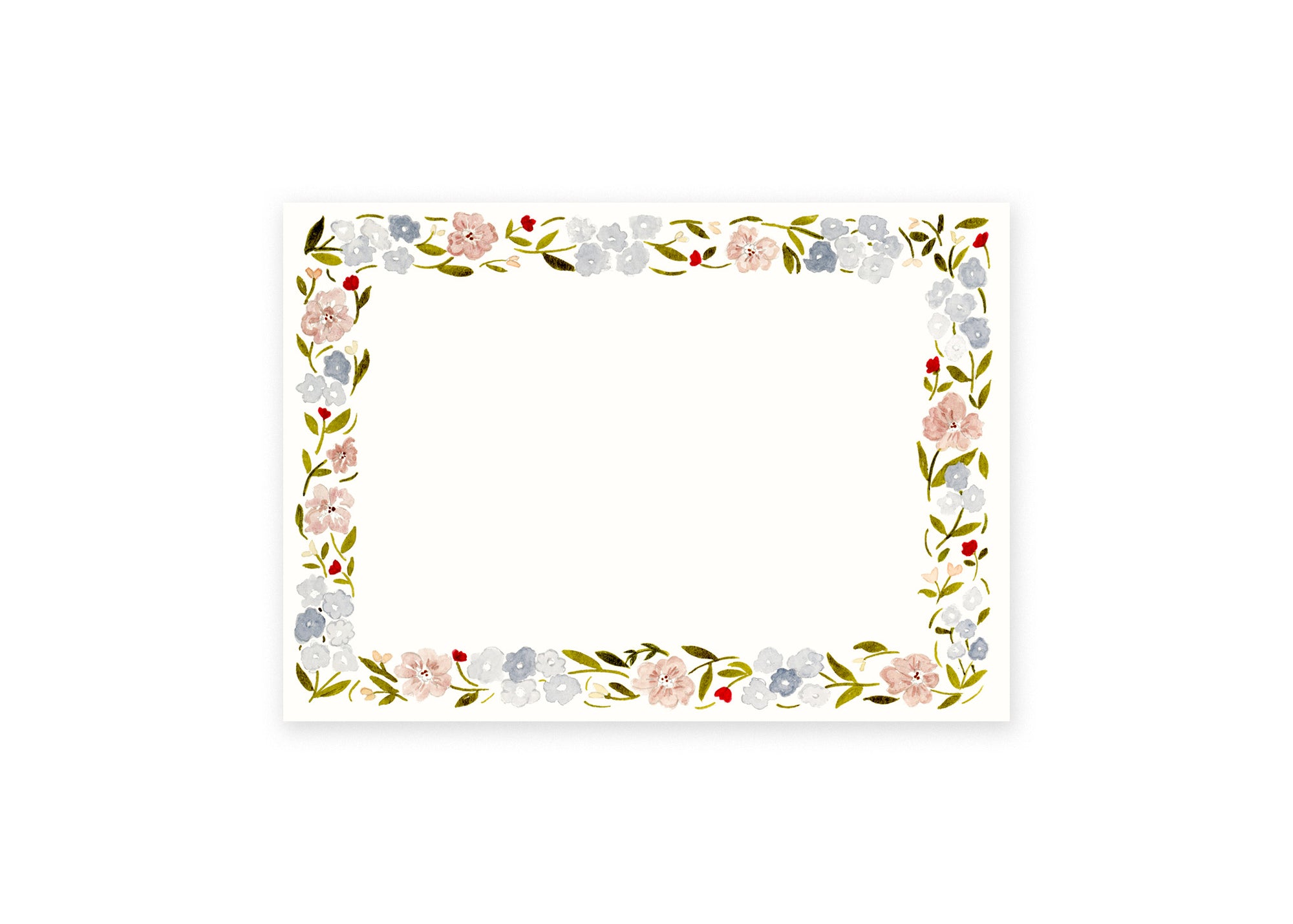 Floral Border Stationery Set - Meredith