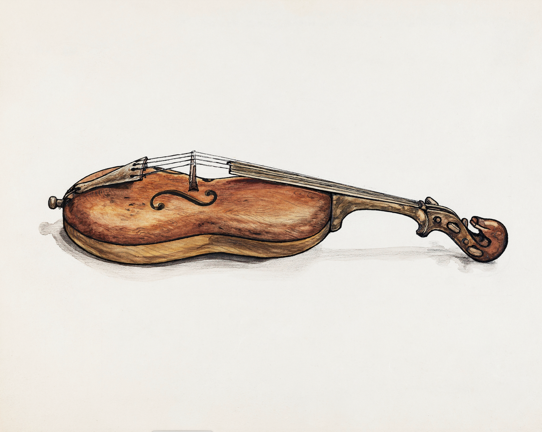 Vintage Still Life Print | Violin