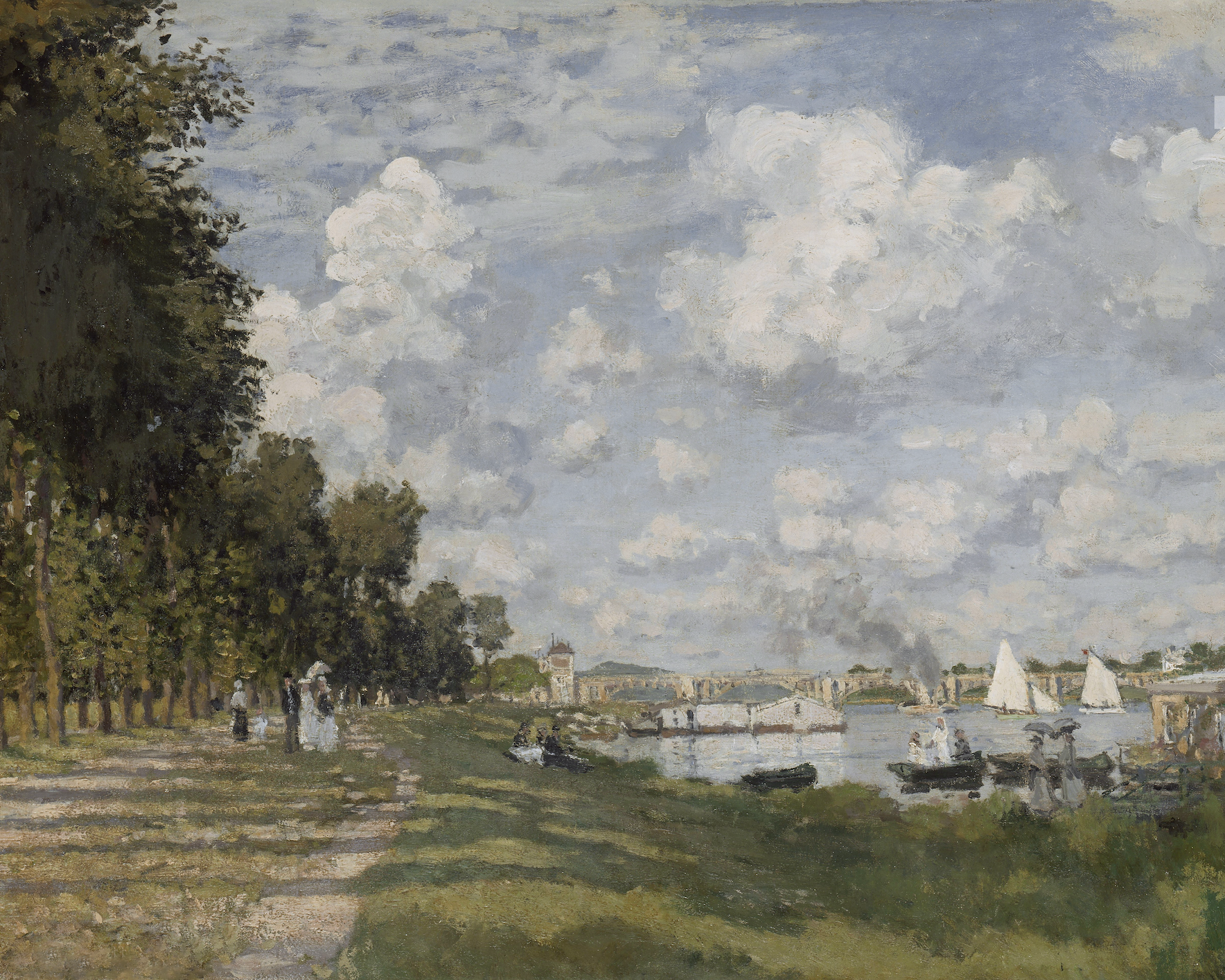 Vintage Landscape Print | Monet by the Water