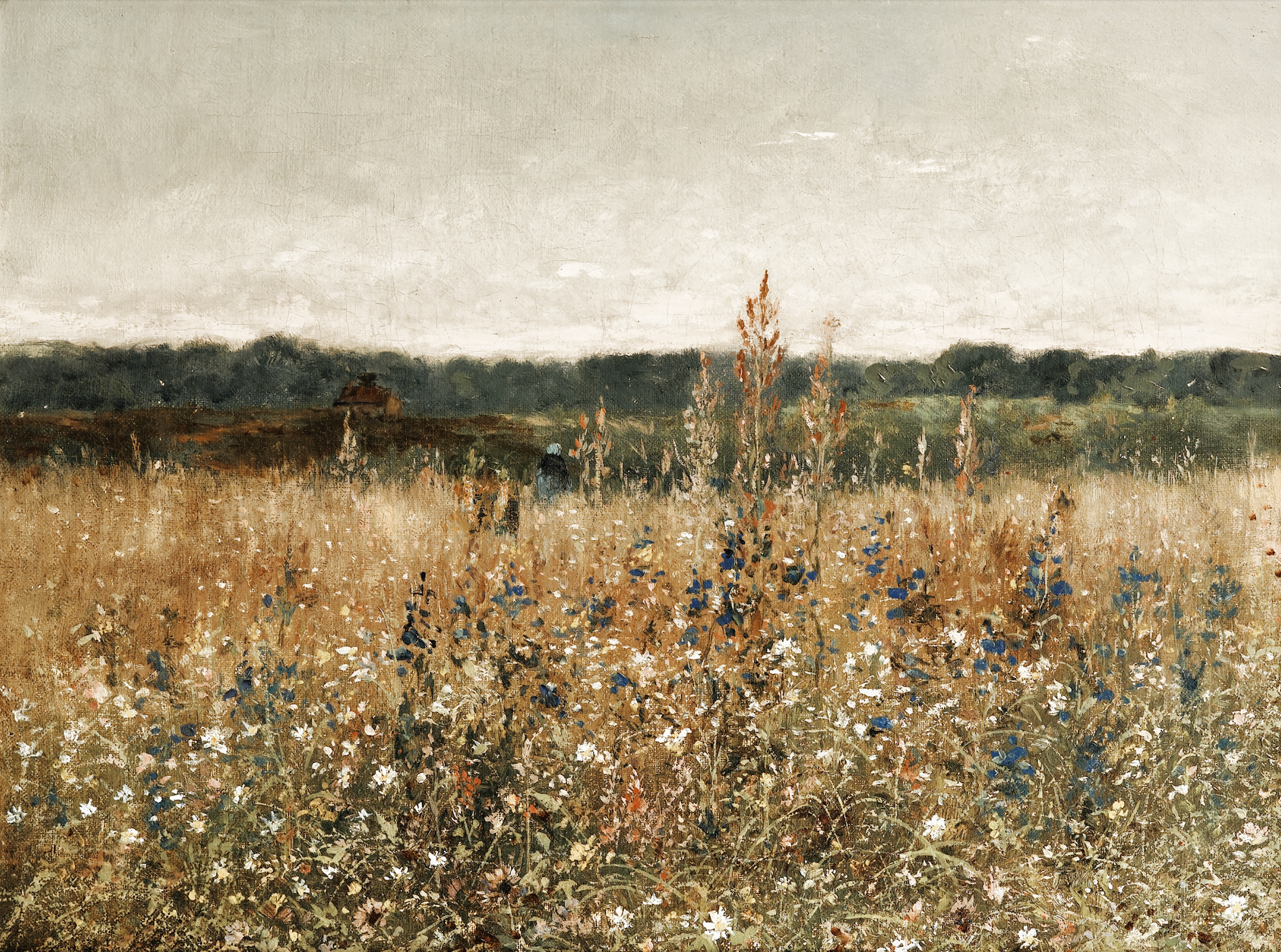 Vintage Landscape Print | Floral Fields