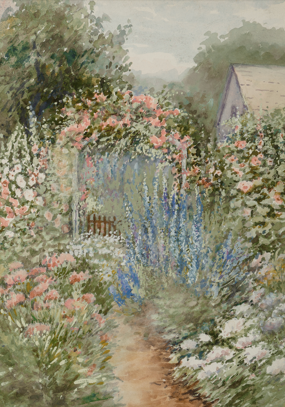 Vintage Landscape Print | French Garden