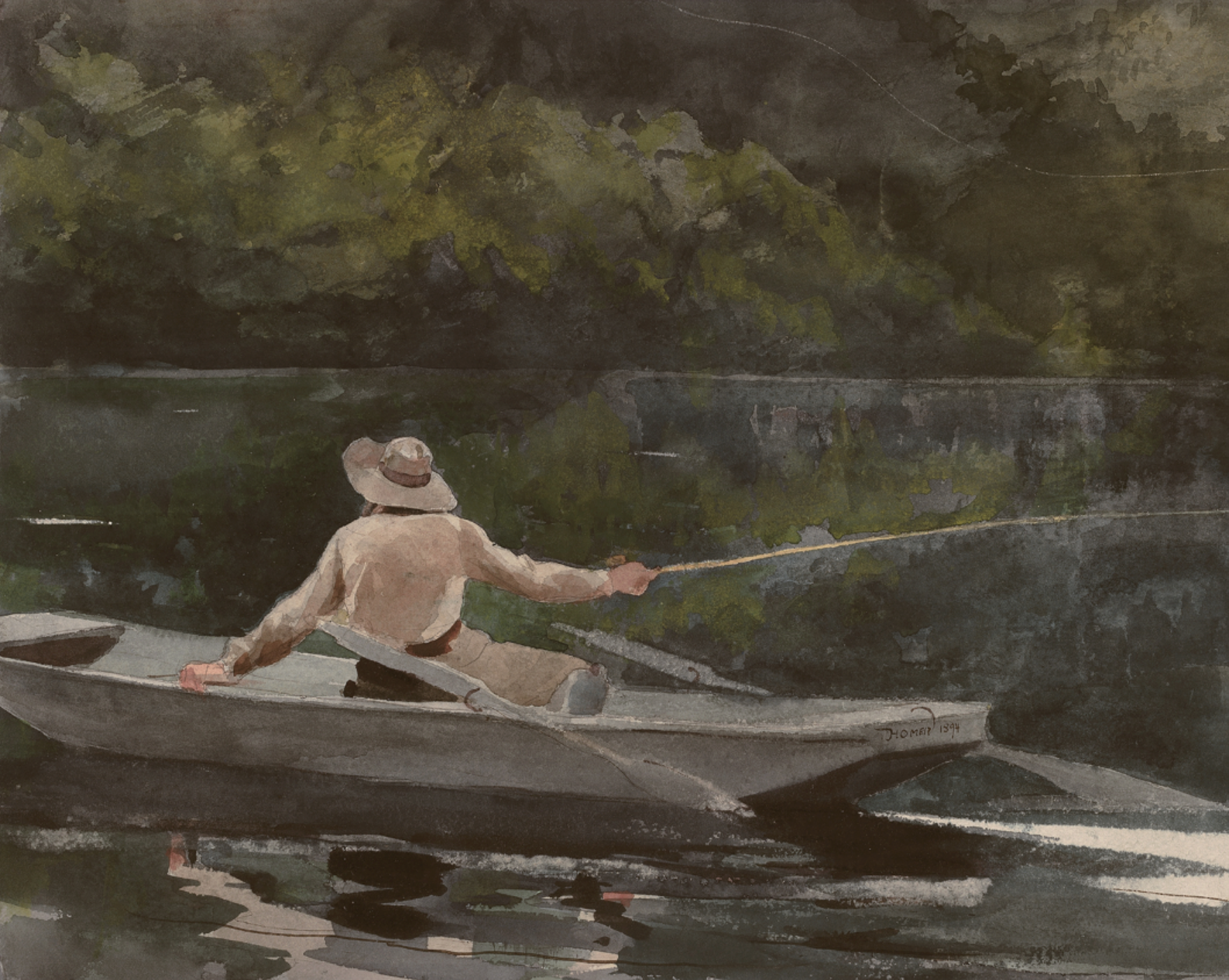Vintage Still Life Print | Gone Fishing