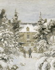 Vintage Winter Print | House at Montfoucault