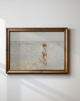 Vintage Seascape Print | Little One by the Water