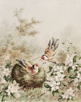 Vintage Bird Print | Spring Nest