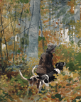 Vintage Autumn Landscape Print | Hunting