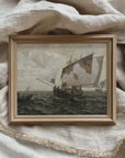 Vintage Seascape Print | Sea Voyage
