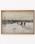 Vintage Winter Landscape Print | Winter Errand