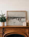 Vintage Winter Landscape Print | Winter Errand