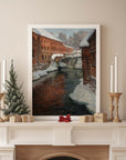 Vintage Winter Landscape Print | Winter Factory