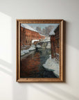 Vintage Winter Landscape Print | Winter Factory