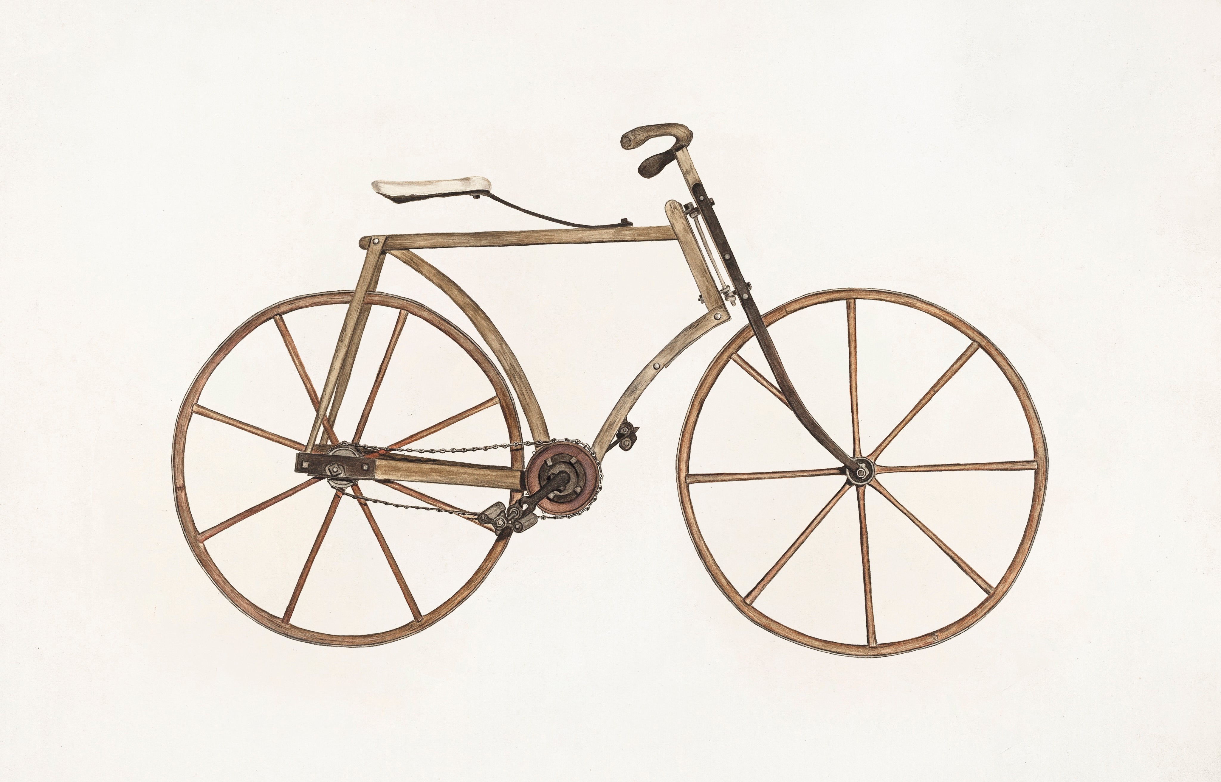 Vintage Still Life Print | Bicycle