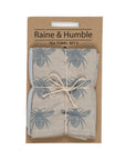 Bee Tea Towel Set /2 Blue Haze