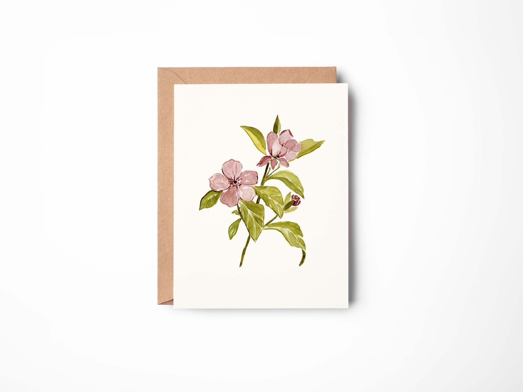 Floral Stem Watercolour Greeting Card Set
