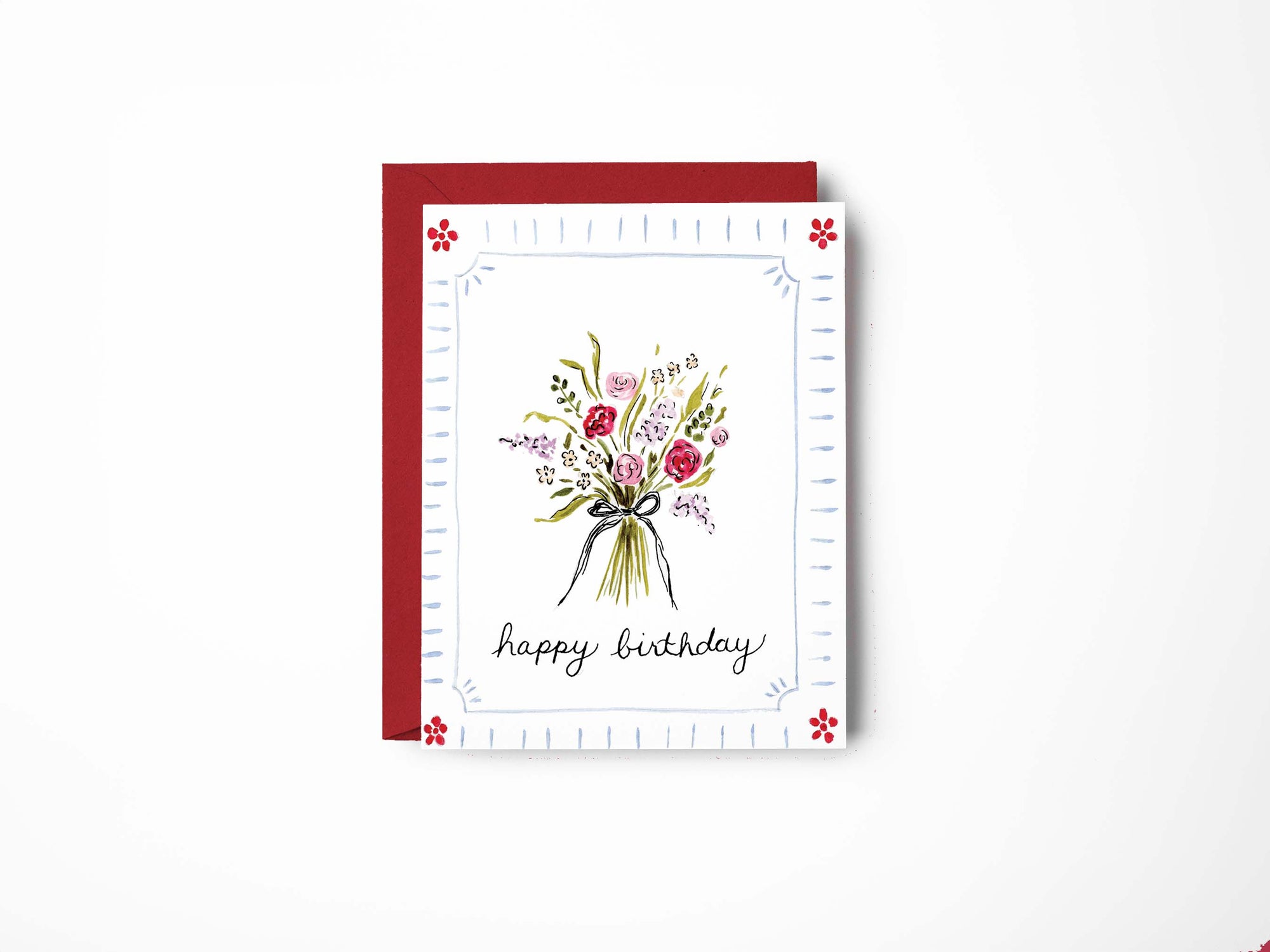 Happy Birthday Watercolour Greeting Card Set
