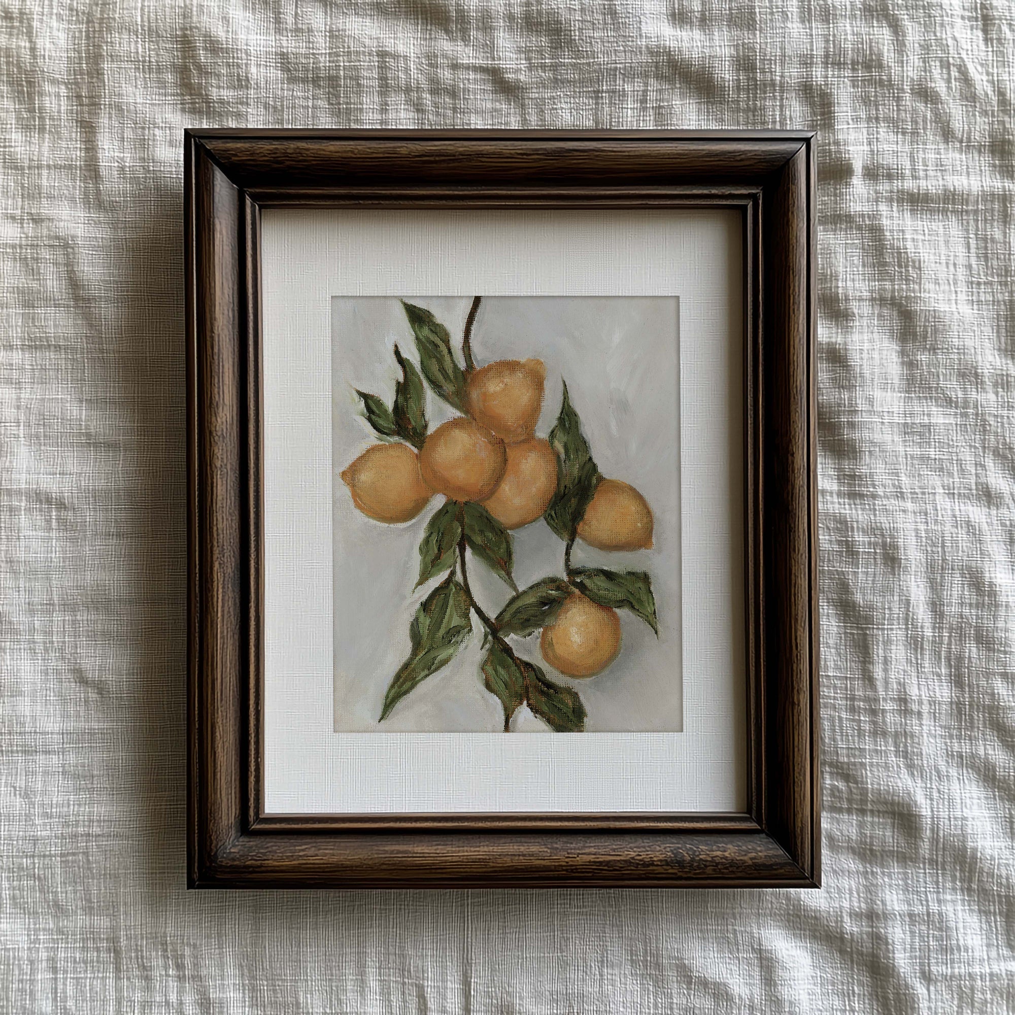 Original Oil Painting- Orange Vine Print