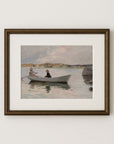 Vintage Nautical Print | Rowing in the Marina