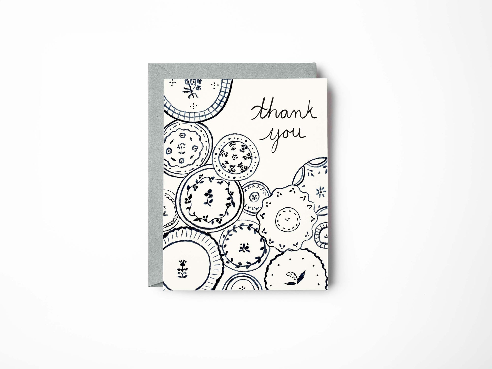 Thank You Watercolour Greeting Card Set