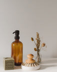 Amber Glass 16oz soap or lotion dispenser