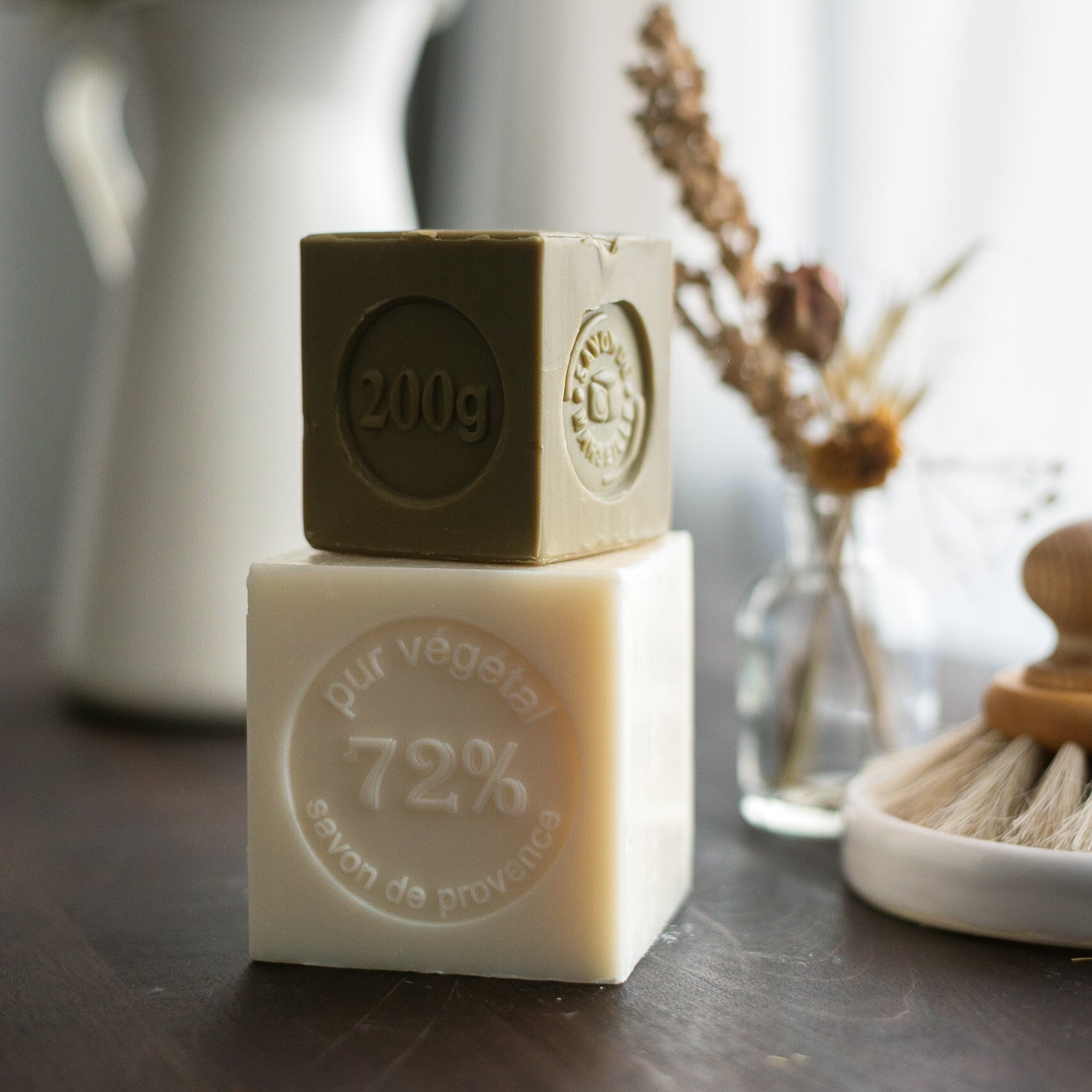 Savon De Marseille 400g soap block variation features 72% vegetable oils, zero fragrance and a buttery soft finish