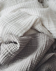 Organic muslin cotton throw blanket